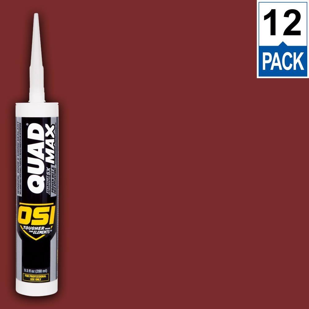 Quad Max Window Door Siding Sealant Caulk 10oz Red 12ct G58783