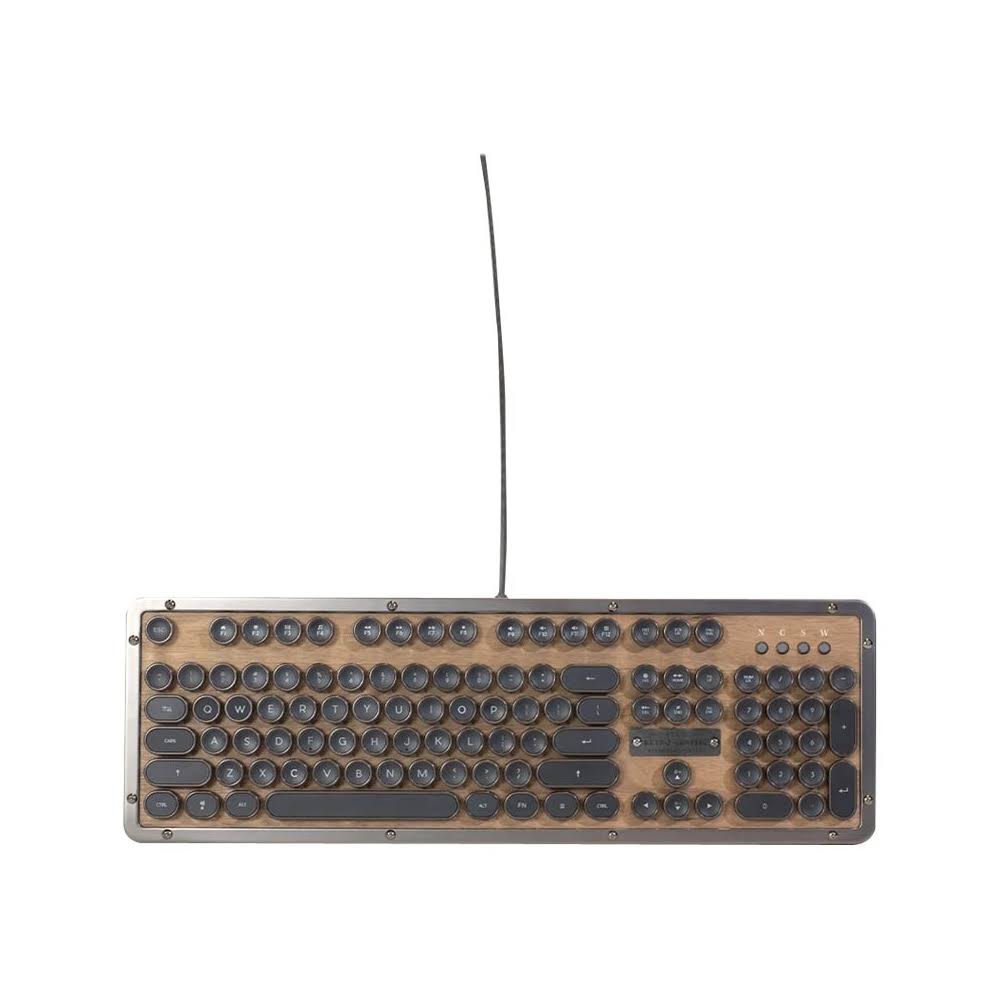 Retro USB Backlit Mechanical Keyboard Q711285
