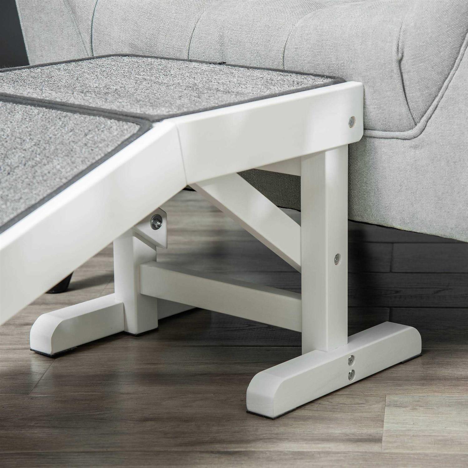 Dog Bed Ramp with Non-Slip Carpet and Top Platform Z730619
