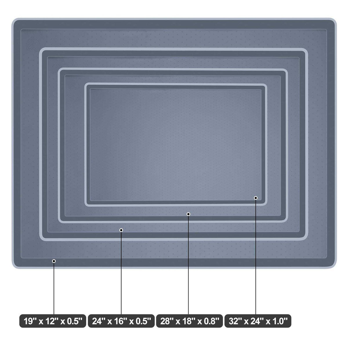 Silicone Dog Feeding Mat for Food and Water Bowls S4082