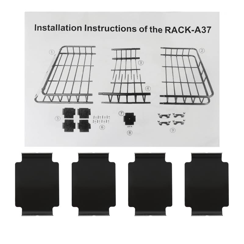 Cargo Extendable Basket Universal Roof Rack - Black P584066