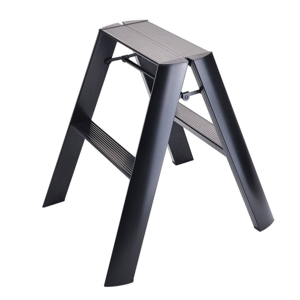 Hasegawa Lucano 2-Step Black Folding Step Ladder