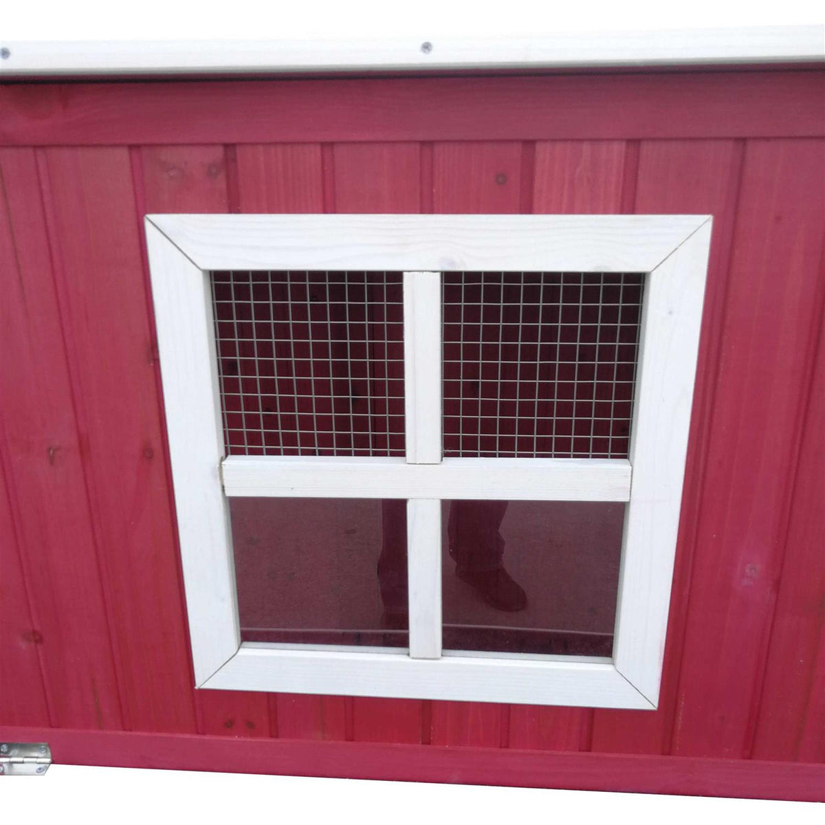Wood Chicken Coop Hen House Run with Nesting Box E767216