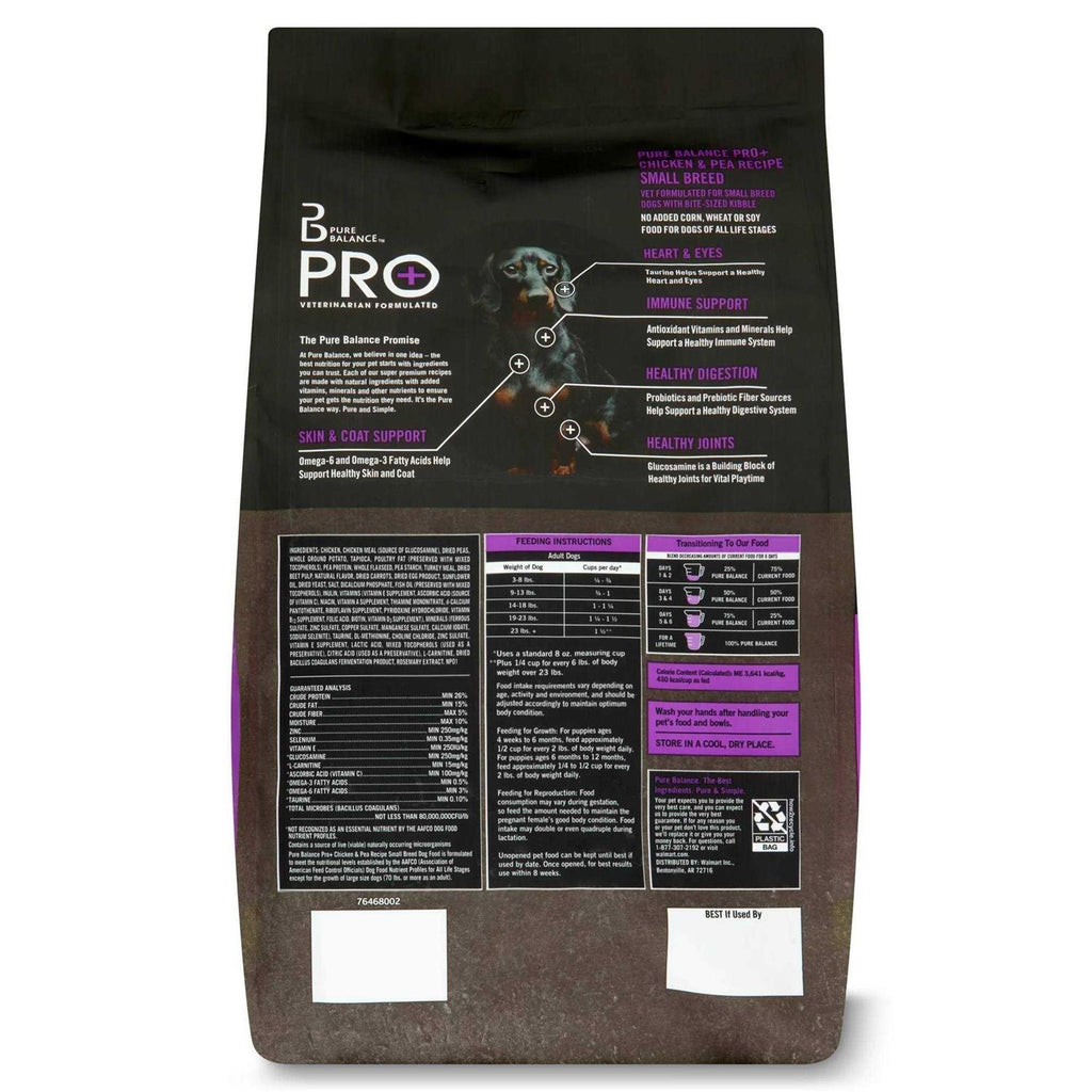 Small Breed Chicken & Pea Recipe Dry Dog Food W3060