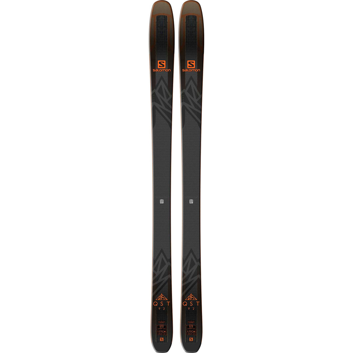 Salomon QST 92 Ski in Black / Orange - Size: 161cm