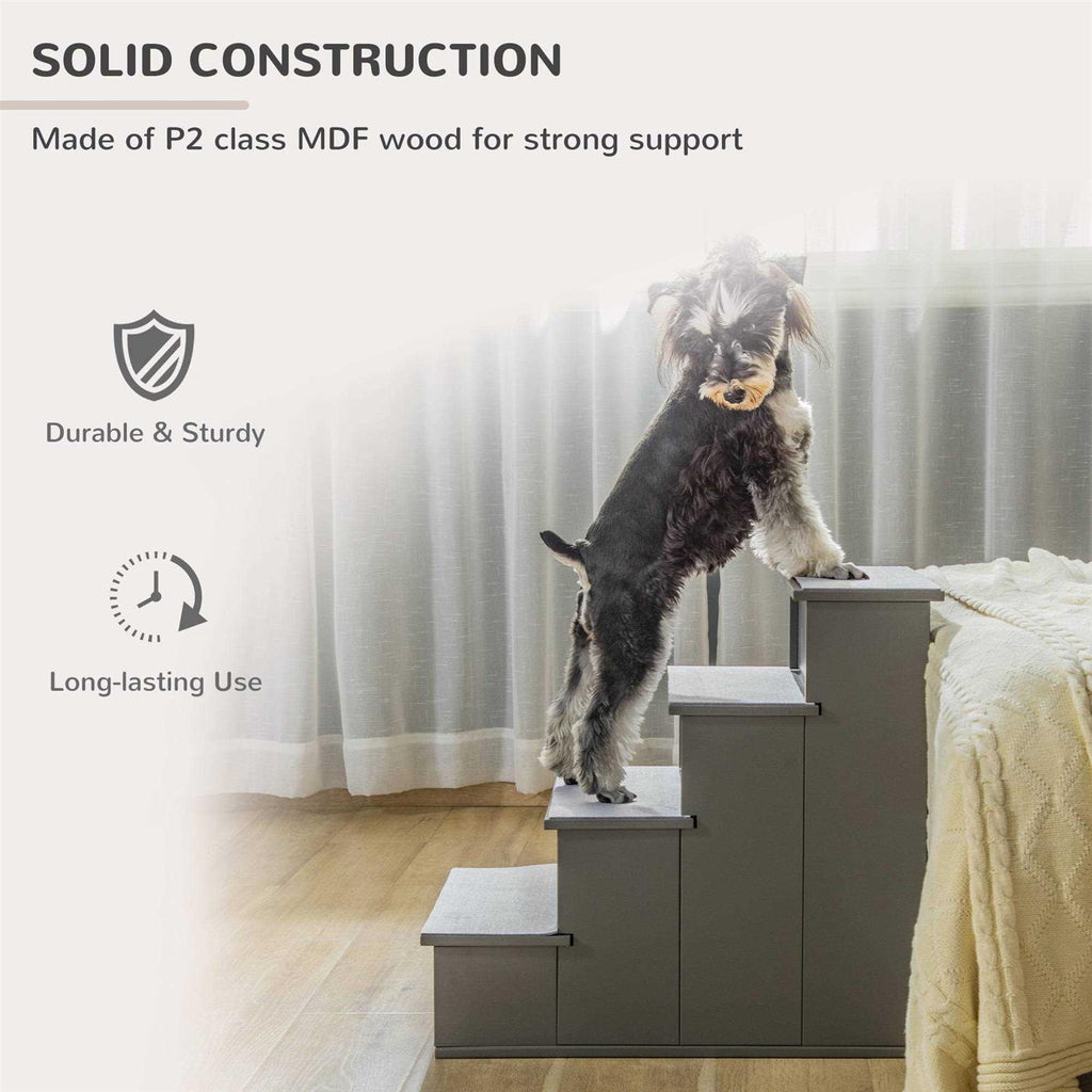 Pet Stairs with Cushioned Removable Covering for Dogs and Cats N74863