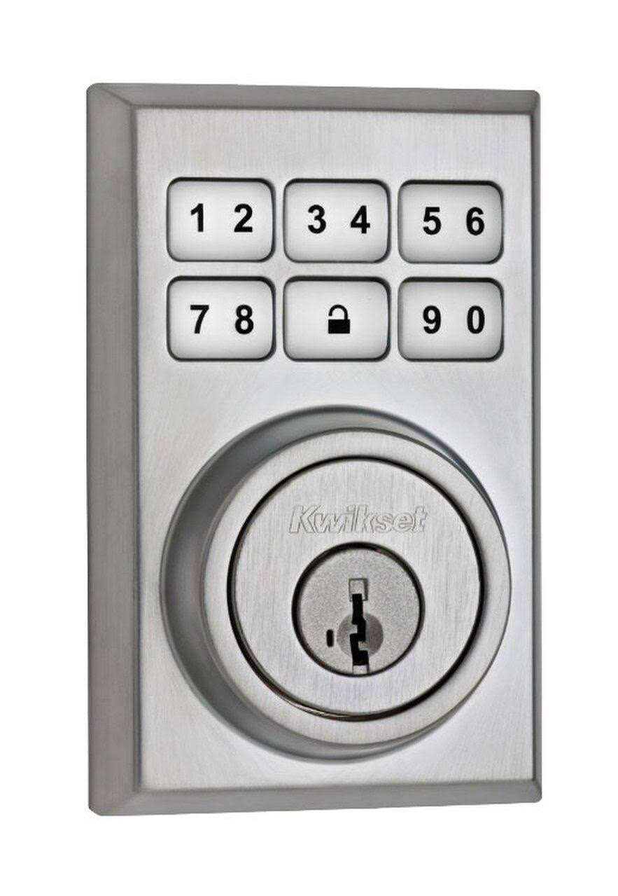 Kwikset 99100-081 SmartCode 910 Z-Wave Plus Contemporary Deadbolt, Satin Chrome