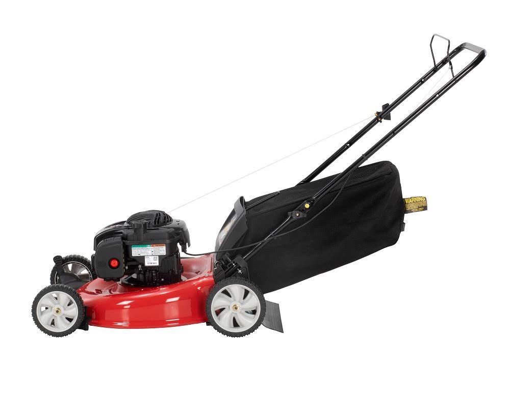 21x22 3-in-1 Gas Push Mower with Rear Bag, Mulching, Side-Discharge C253