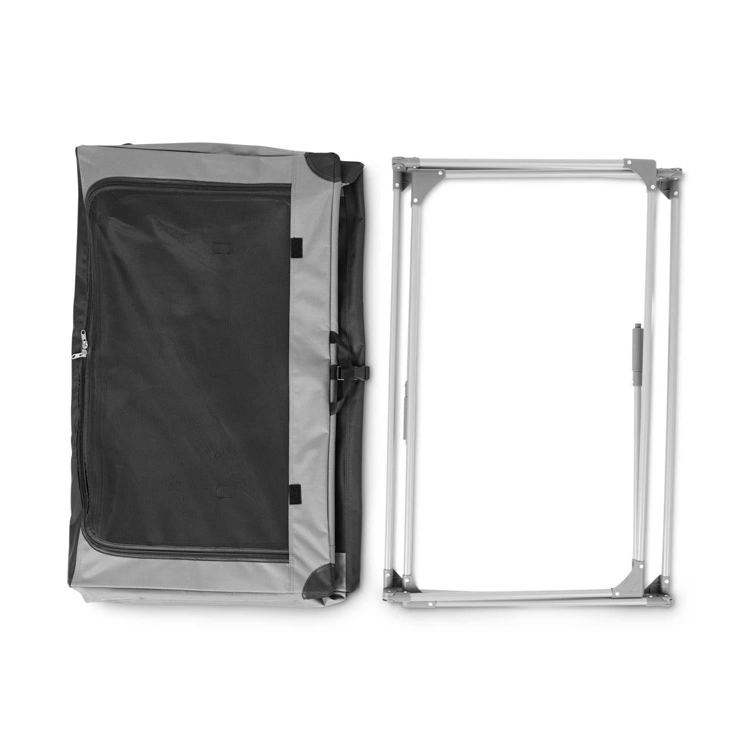 Portable Canvas Dog Crate Dark Grey F104