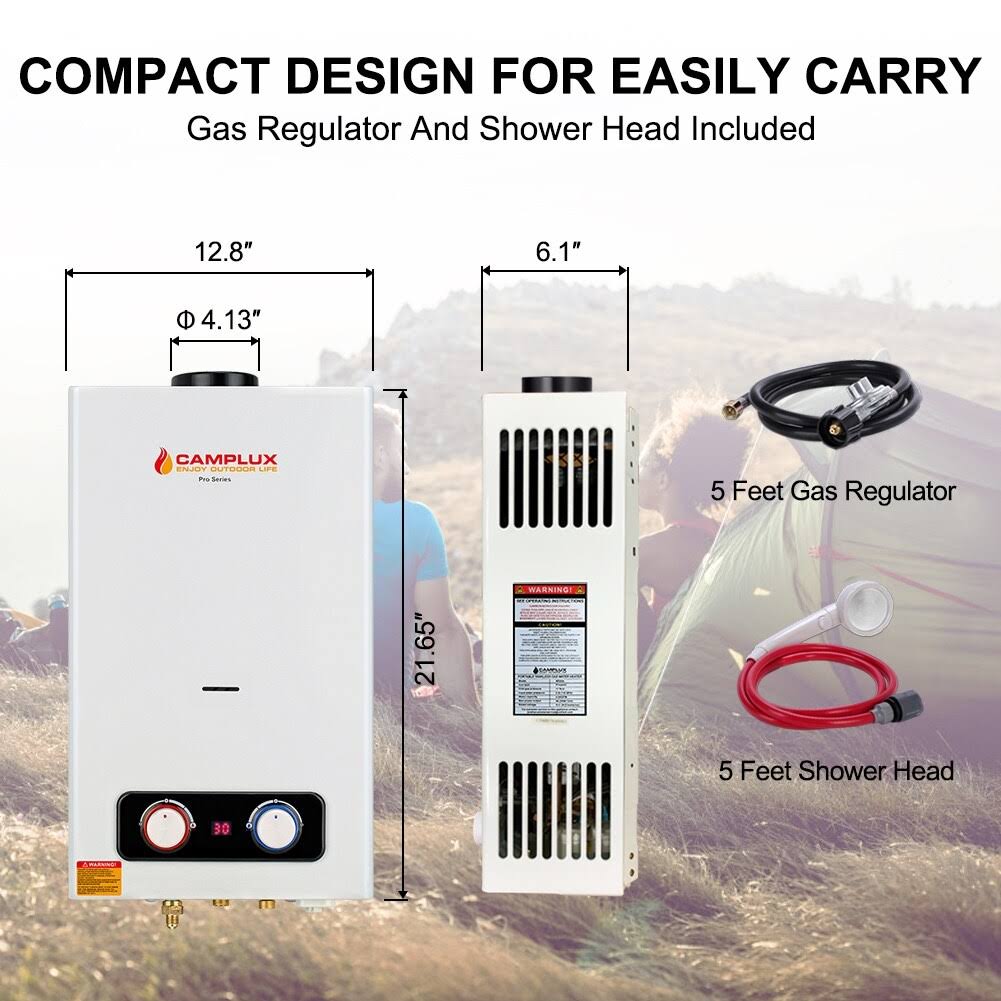 Outdoor Propane Tankless Water Heater, 2.64 GPM G46509
