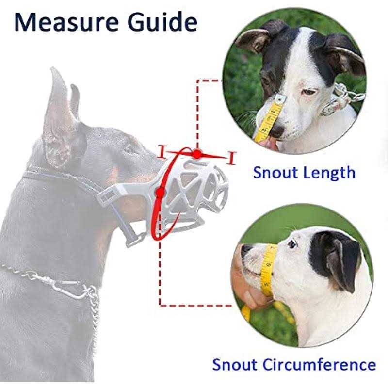 Breathable Basket Dog Muzzle for Small to X-Large Dogs B663