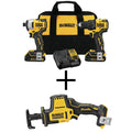 DeWalt Atomic 20-Volt Max Cordless Brushless Compact Drill/Impact Combo Kit (2-Tool) with Atomic Compact Reciprocating Saw