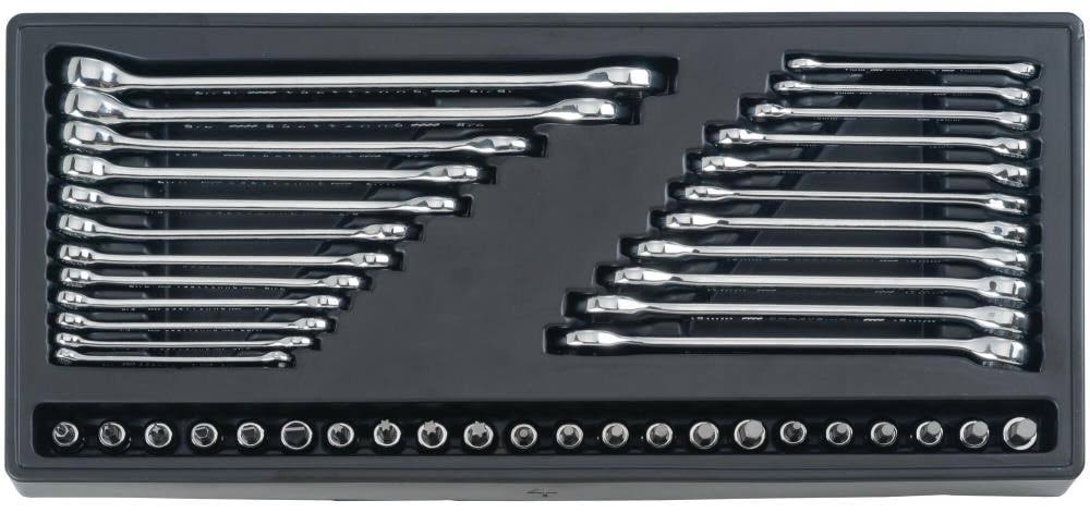 1/4, 3/8 and 1/2 in. Drive Metric and SAE 6 and 12 Point Mechanic's Tool Set 308 pc. I9279