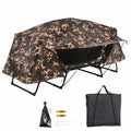 Folding Single Camping Tent Cot Portable Outdoor Hiking Bed Rain Fly