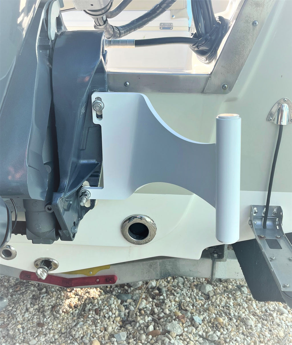 Anchor Pin for Shallow Water, White Left/Port Side Motor Mount, 7' Pin U2804
