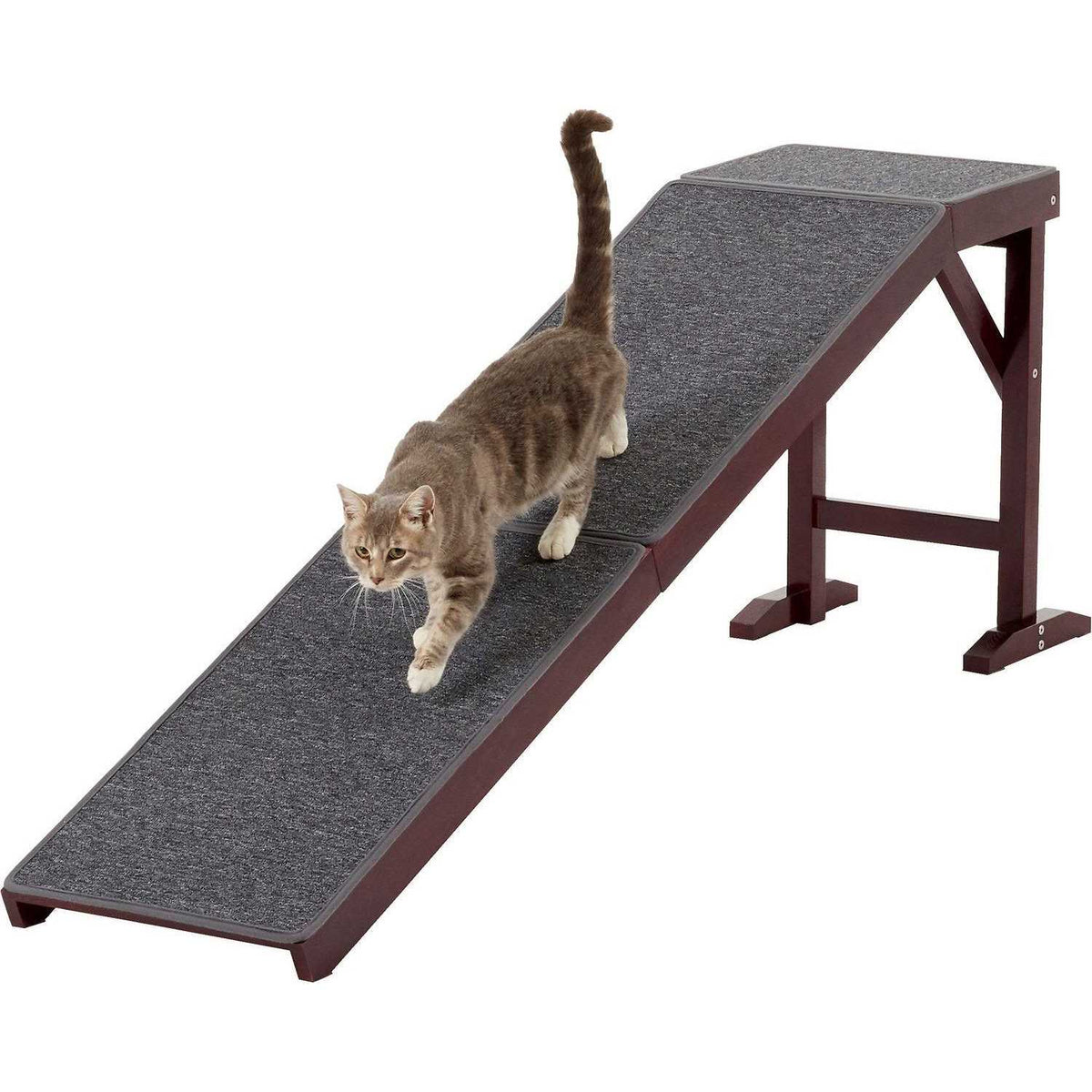 Wooden Carpeted Cat Dog Ramp M4189
