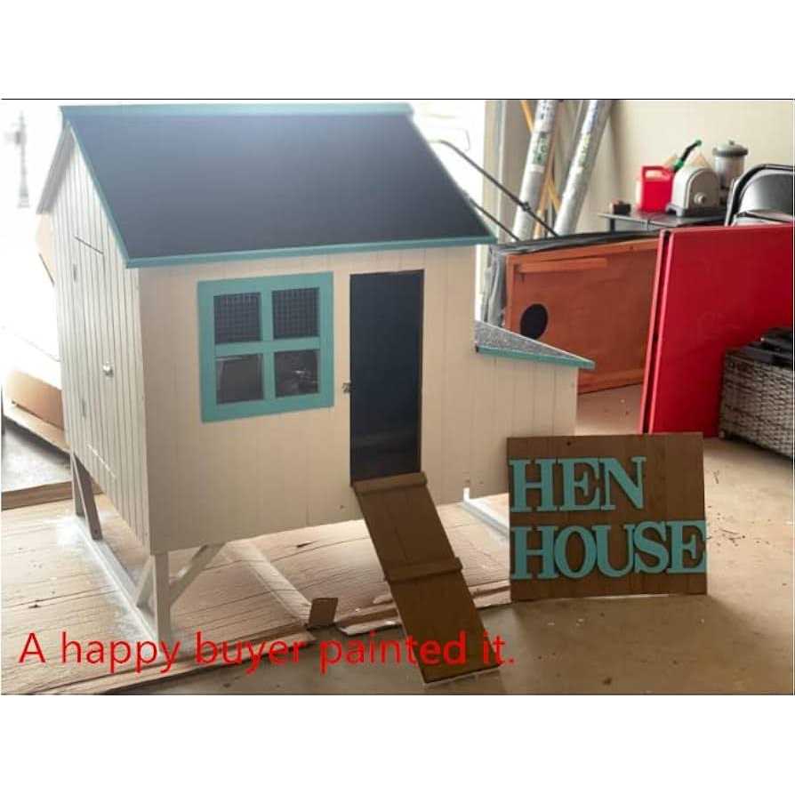Large Wood Chicken Coop Backyard Hen House with 3 Nesting Box R622