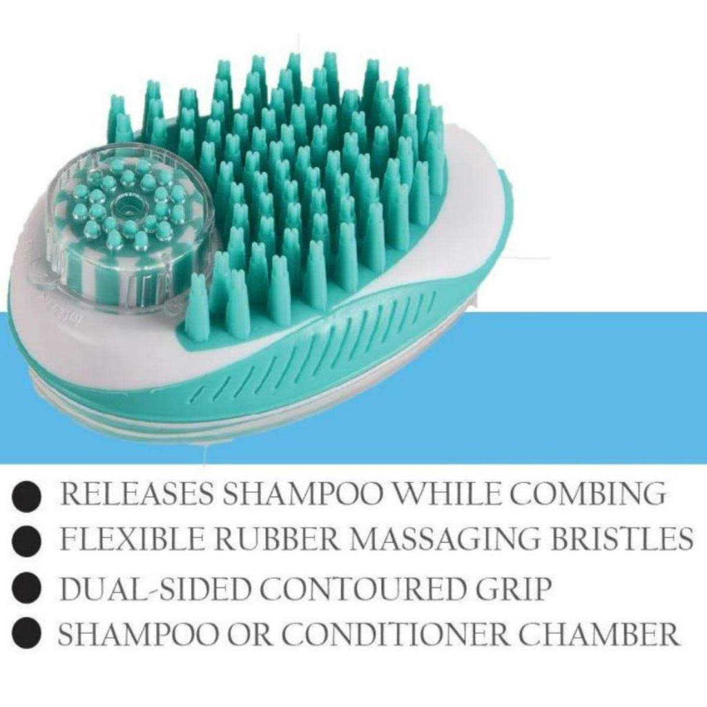 Pet Shampoo Dispensing Massage and Bathing Brush O8421