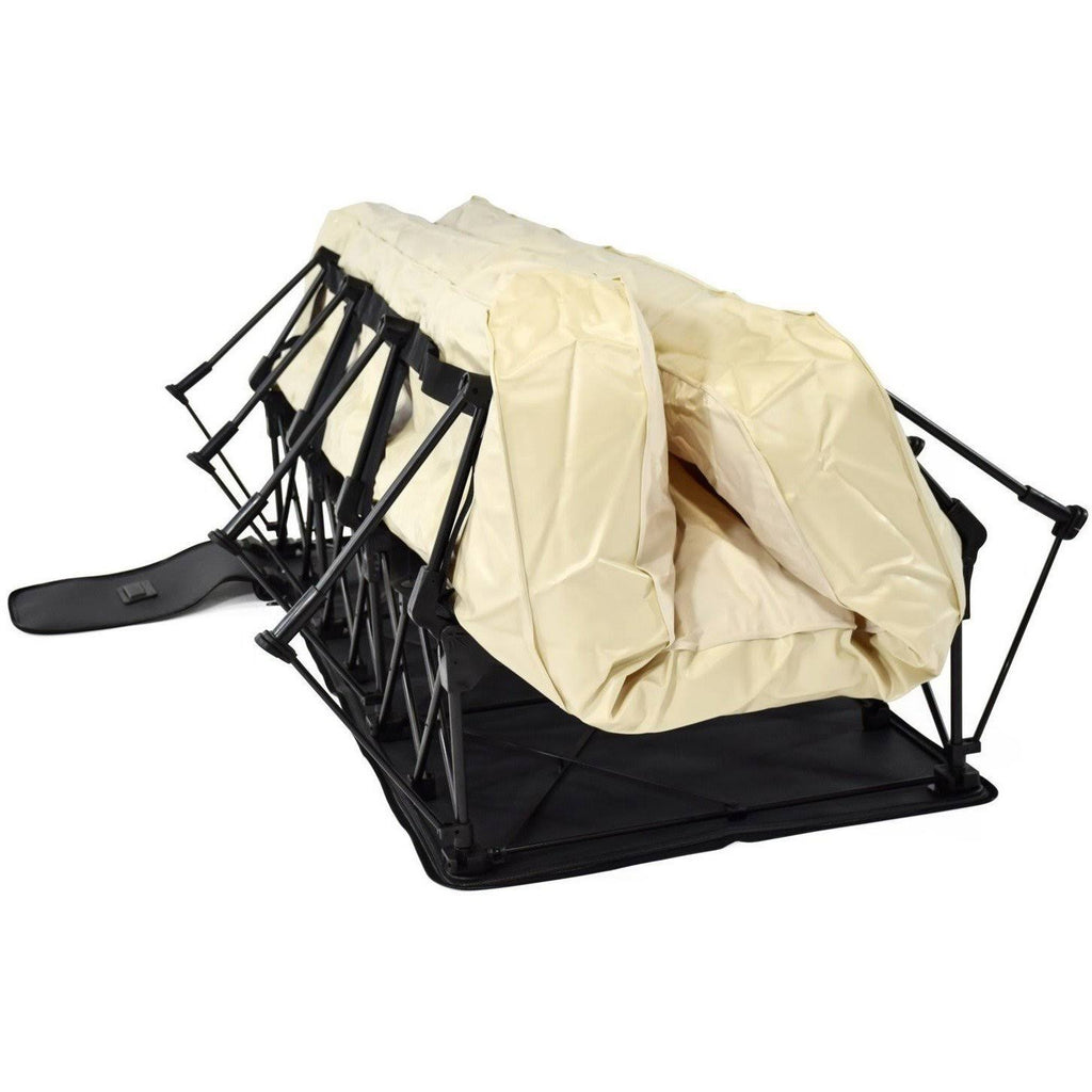 Queen Air Mattress with Frame, Self Inflatable, Blow Up Bed M29557