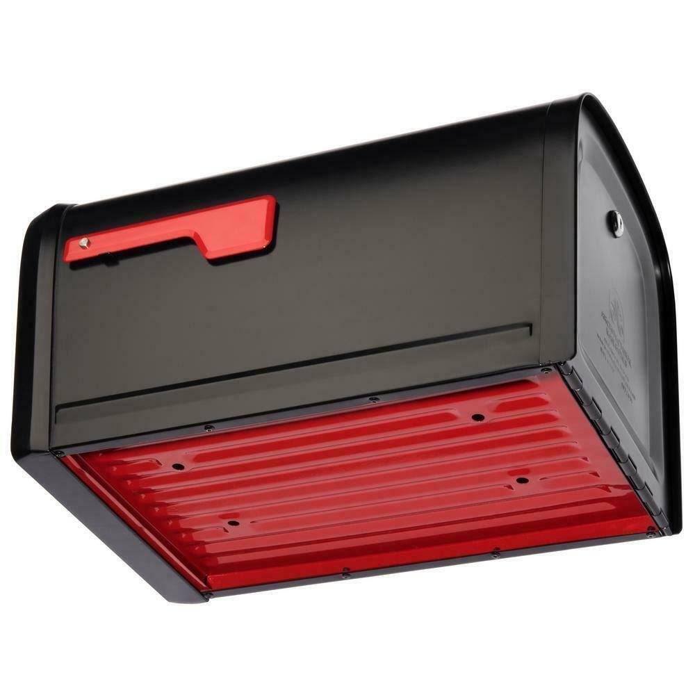 Post Mount Locking Mailbox (Black) F4084