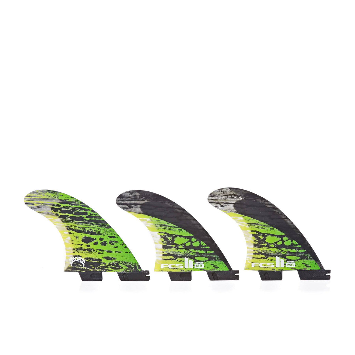 Carbon Tri Fins Medium / Green P7298