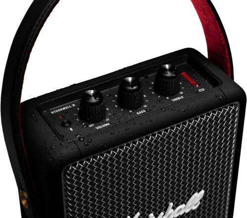 Portable Bluetooth Speaker - Black & Brass Y10751