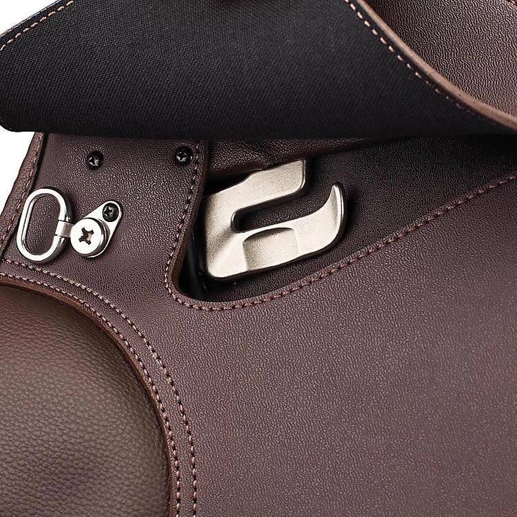 Flocked All Purpose Saddle 18 Brown N1573