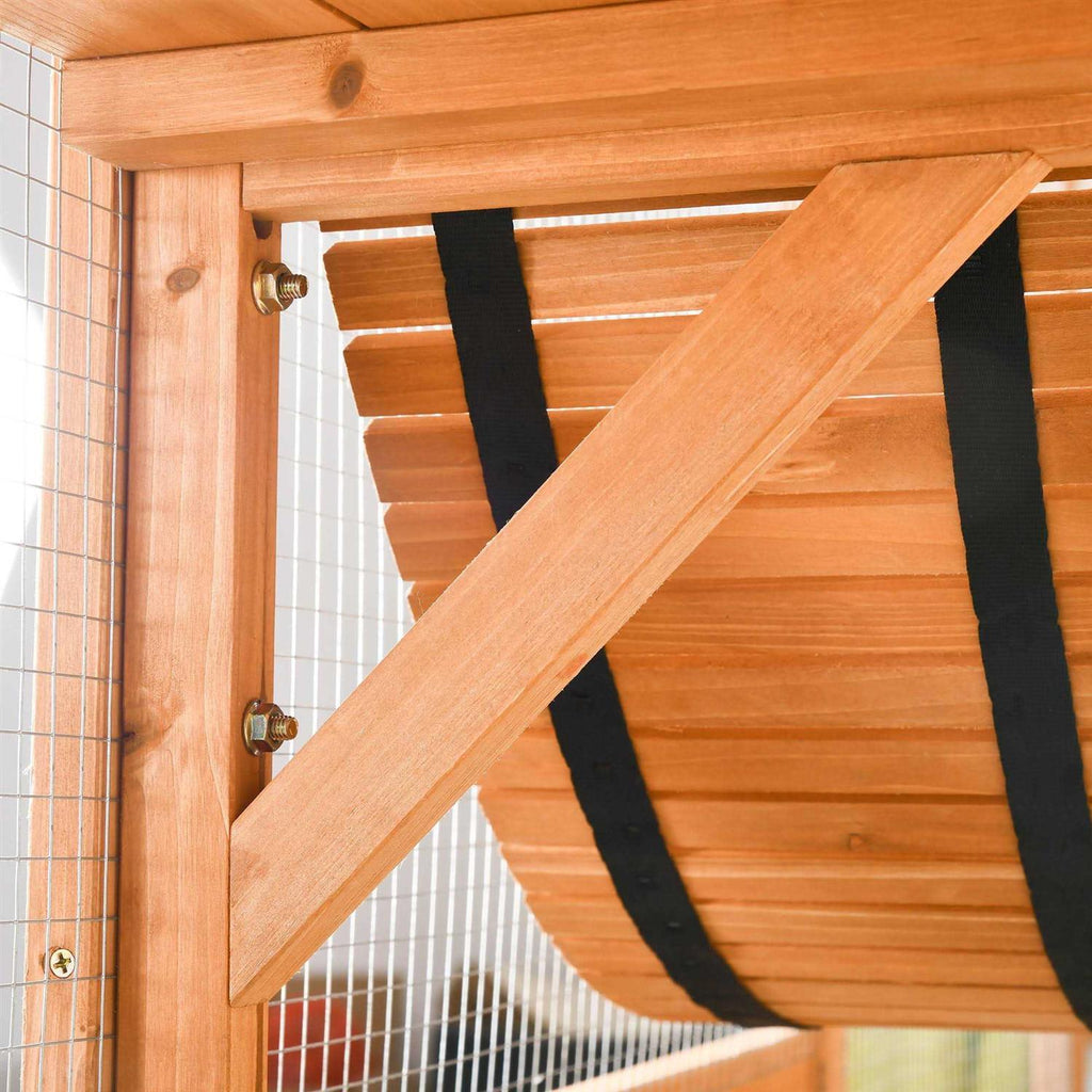 Outdoor Cat House Wooden Catio J953270
