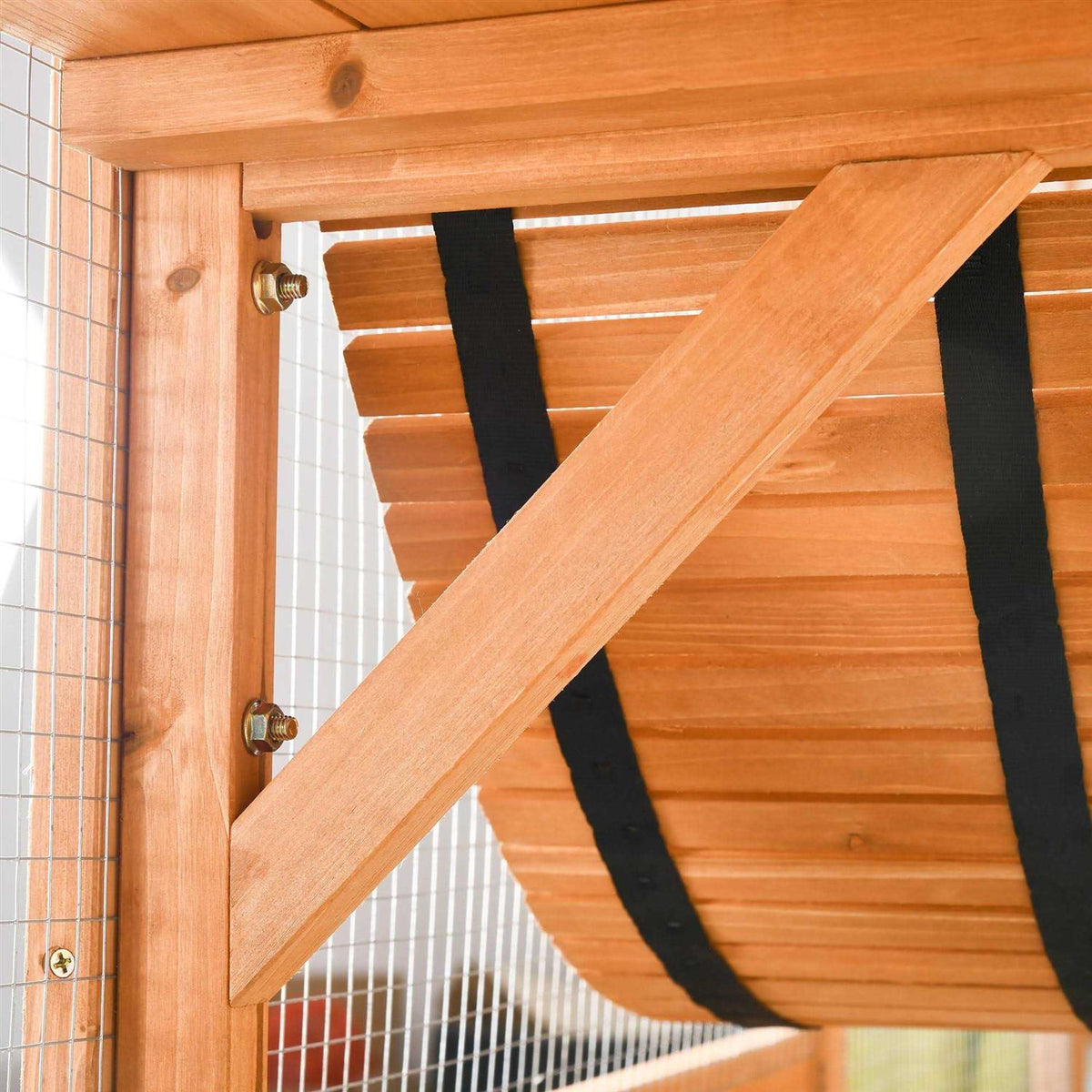 Outdoor Cat House Wooden Catio J953270