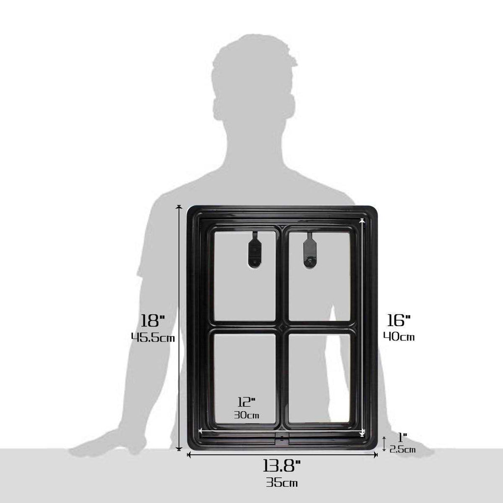 Pet Door for Screen Door Sliding, Lockable, 12 x 16 inches P367766