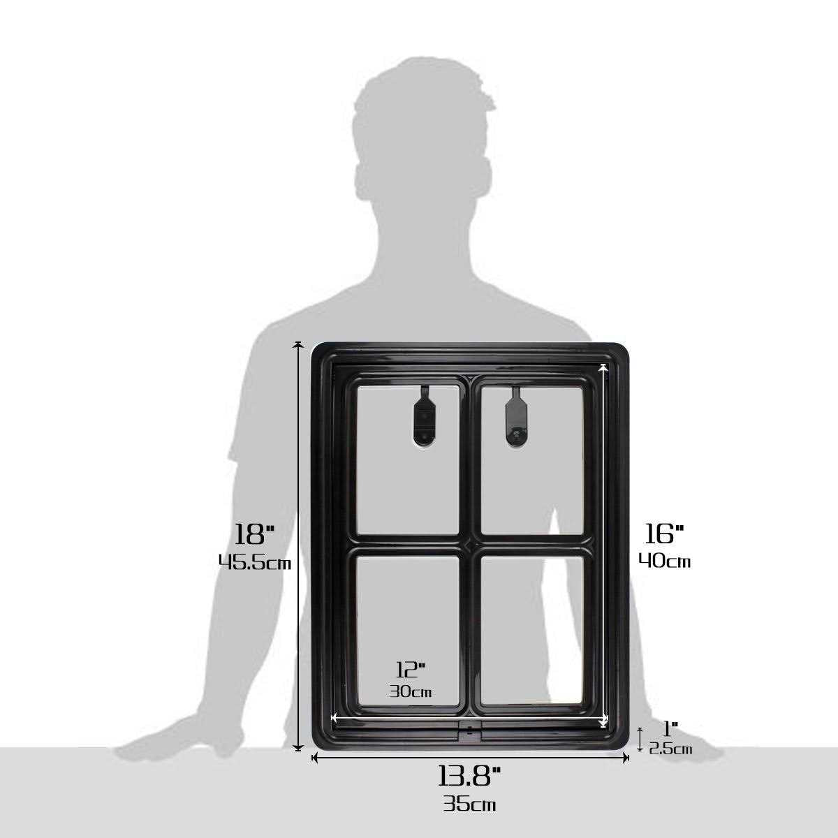 Pet Door for Screen Door Sliding, Lockable, 12 x 16 inches P367766