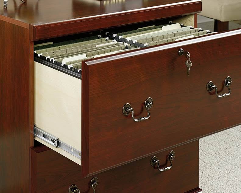 2 Drawer Lateral File Cabinet in Cherry Finish A540828