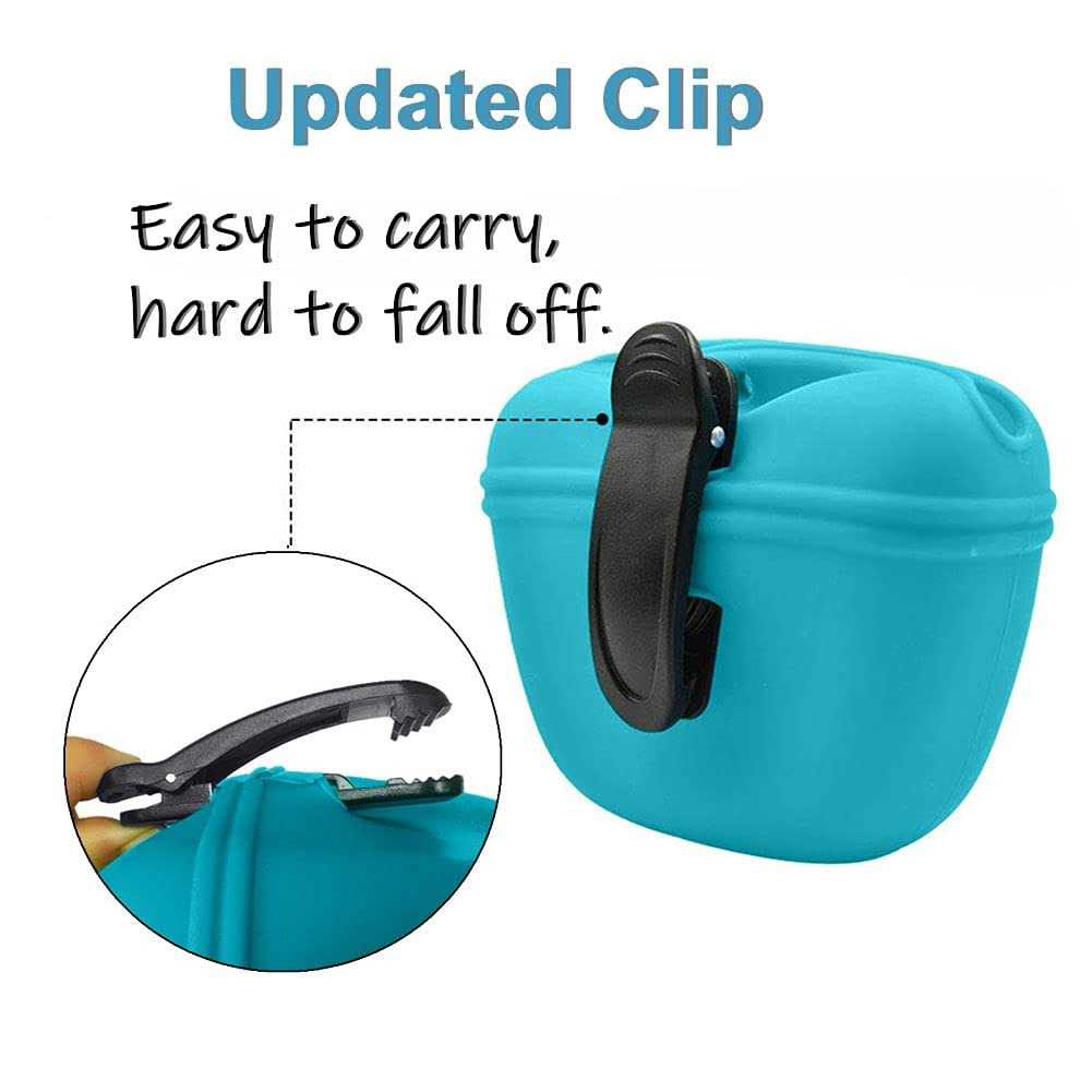 Silicone Dog Treat Pouch with Magnetic Closure and Waist Clip P14851