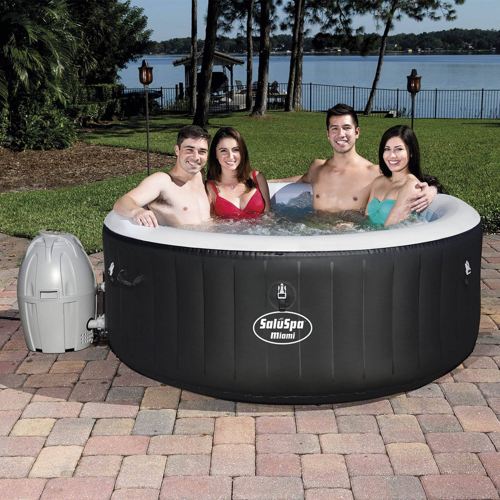 Inflatable Hot Tub Spa with Chlorine Sanitizer Kit Q799