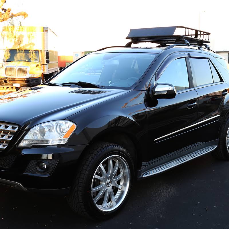 Cargo Extendable Basket Universal Roof Rack - Black P584066