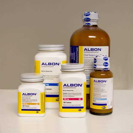 Albon 5% Oral Suspension for Pets E73578