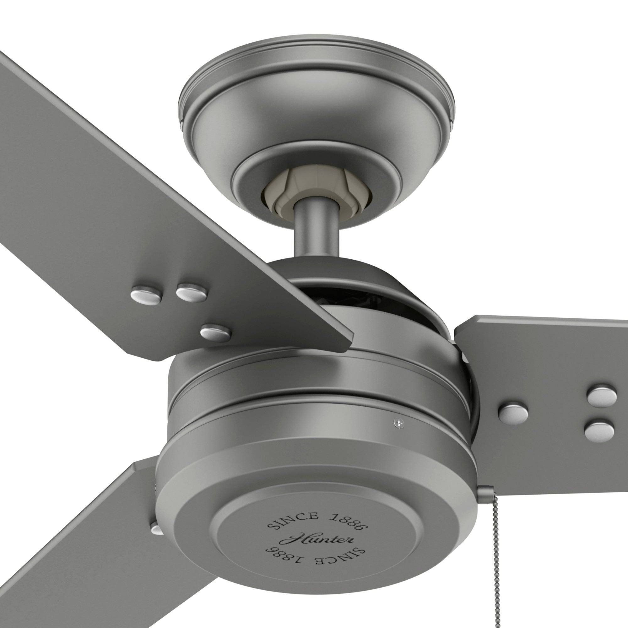 Outdoor Ceiling Fan 44x22, Fresh White U6578