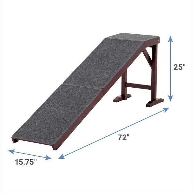Wooden Carpeted Cat Dog Ramp M4189