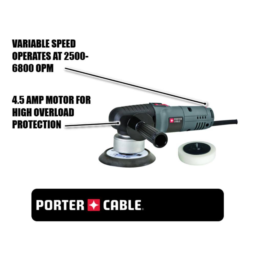 6-Inch Variable Speed Random Orbit Sander with Polishing Pad R20836