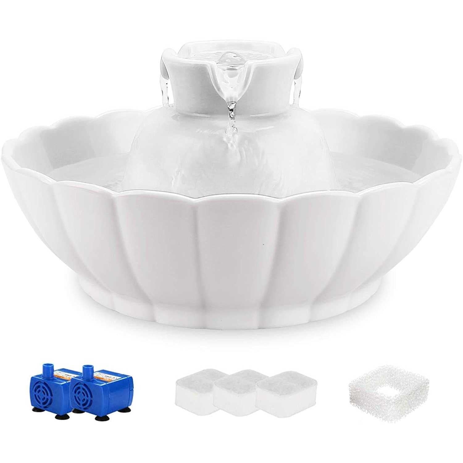 Ceramic Water Fountain for Cat & Dog X606