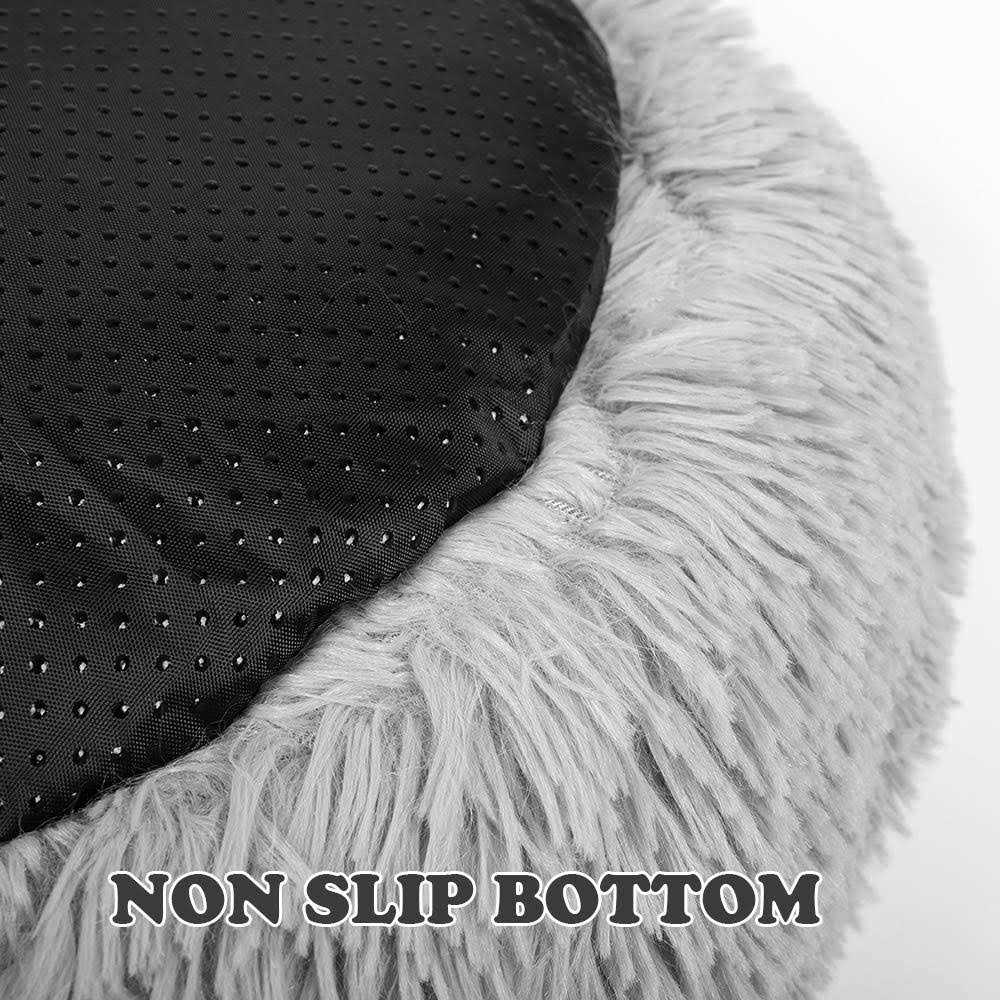 Round Plush Donut Pet Bed for Dogs and Cats H7068