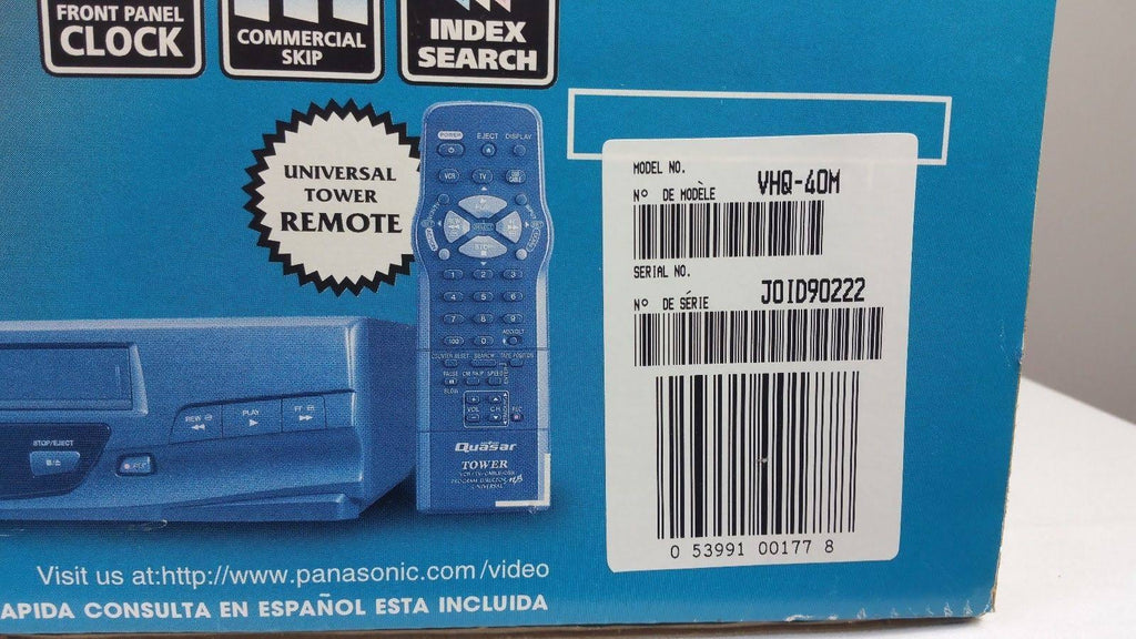 VHS VCR 4 Head Player Recorder N93366