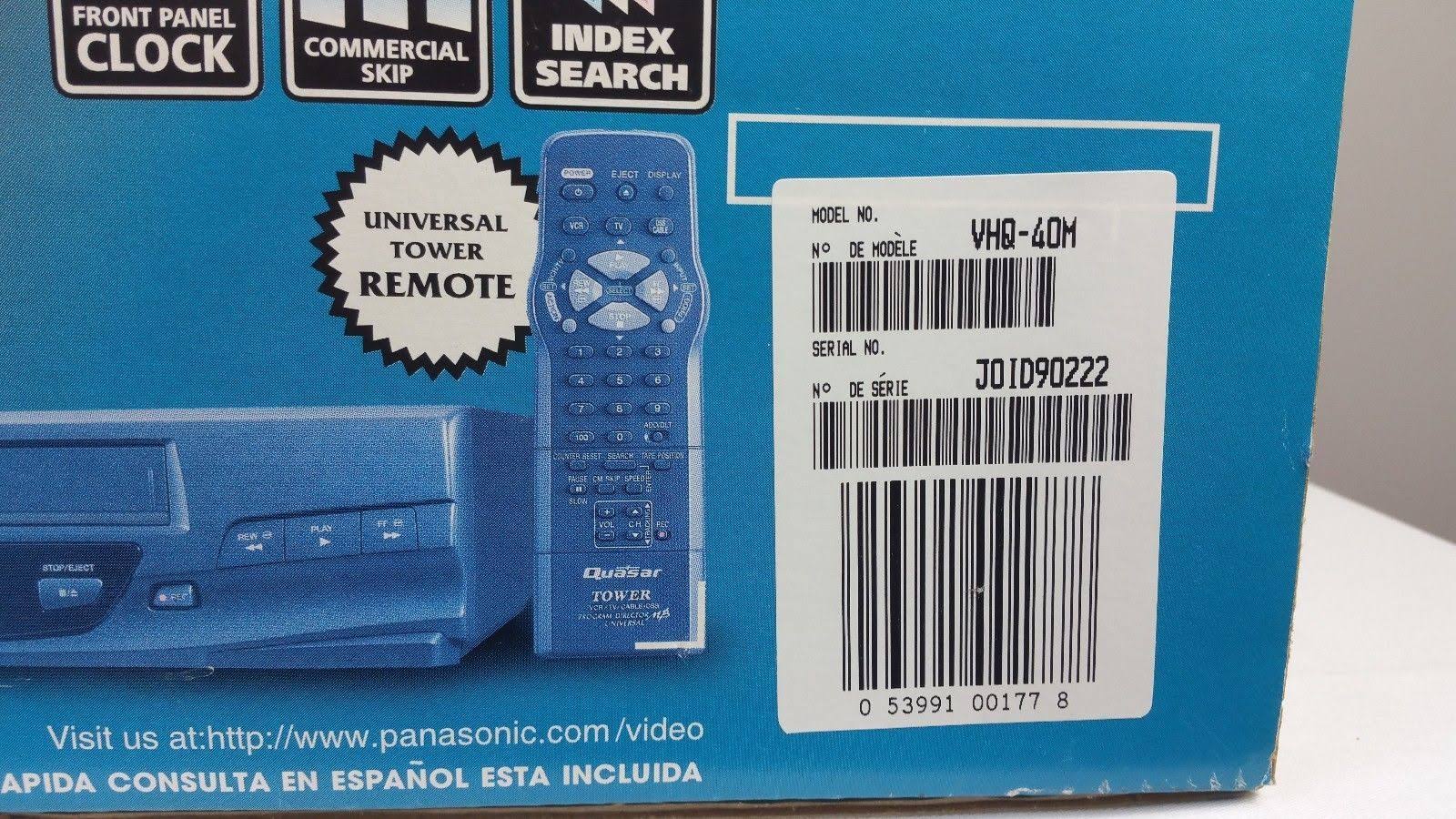 VHS VCR 4 Head Player Recorder N93366