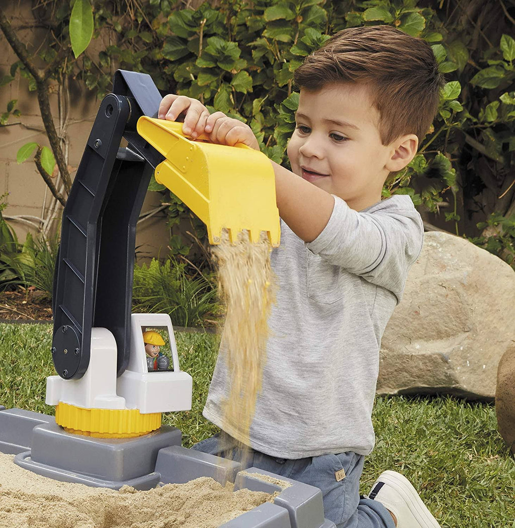 Excavator Sandbox for Kids with Lid and Play Sand Accessories R249064