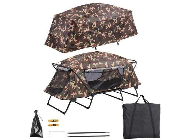 Folding Camping Cot Tent Portable Outdoor Hiking Bed Q397