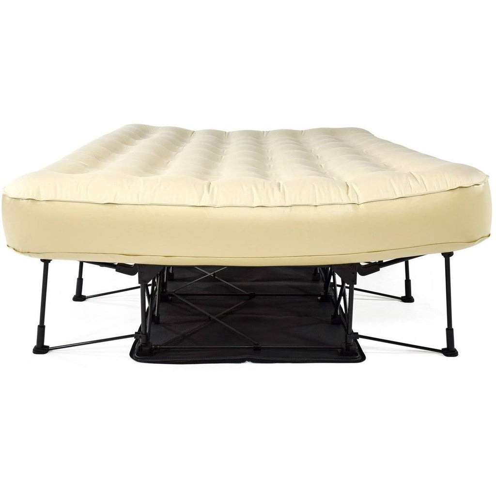Queen Air Mattress with Frame, Self Inflatable, Blow Up Bed M29557