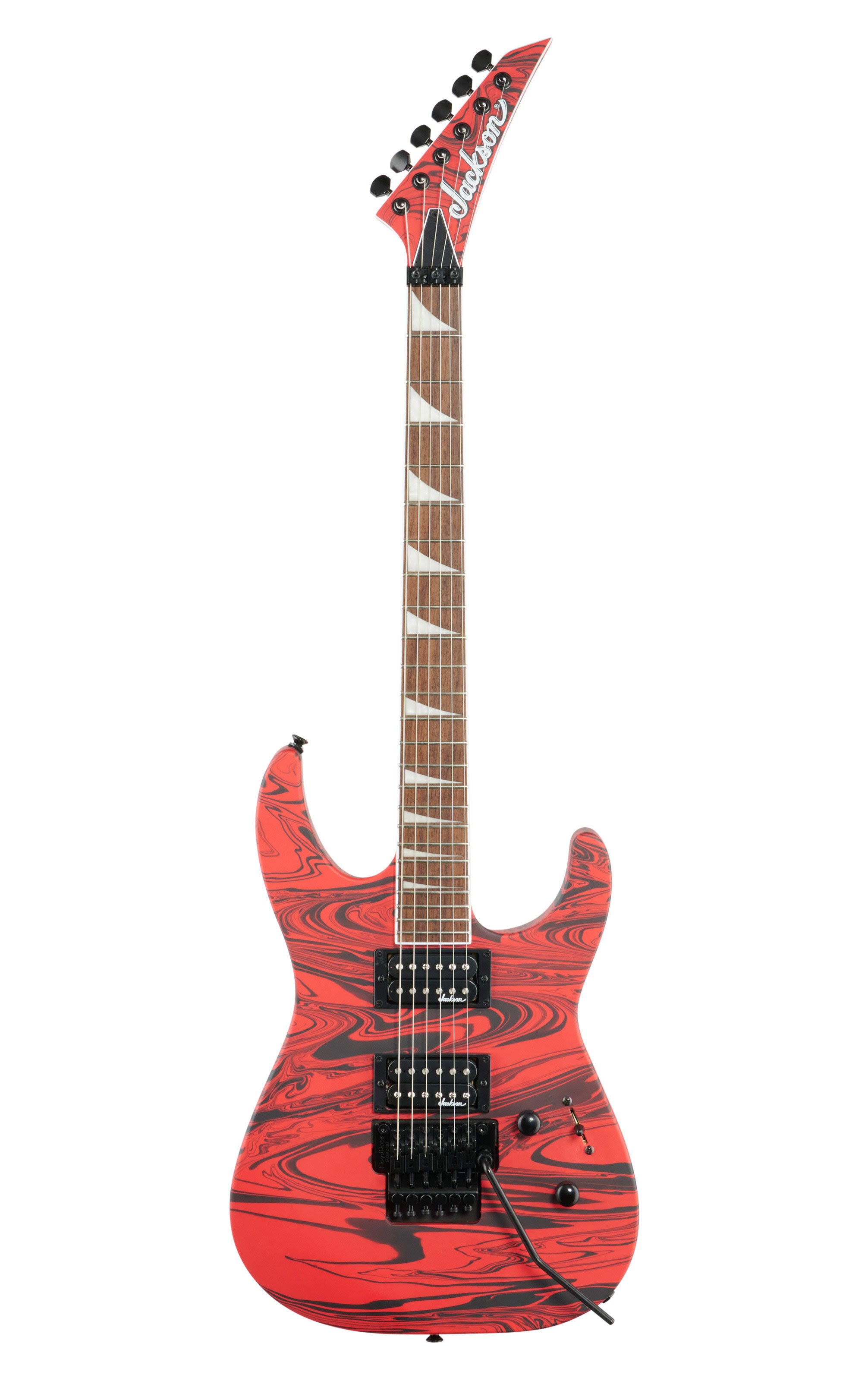 Jackson SLX DX x Series Soloist Swirl Electric Guitar, Satin Red Swirl