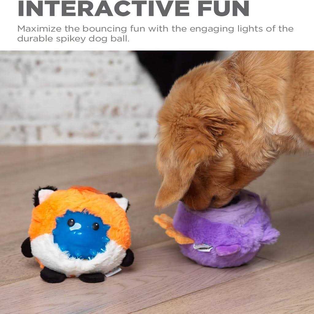 Interactive Plush Toy with Light Up Dog Ball M9859