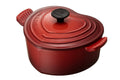 Le Creuset Enameled Cast-Iron 2-Quart Heart Casserole Red