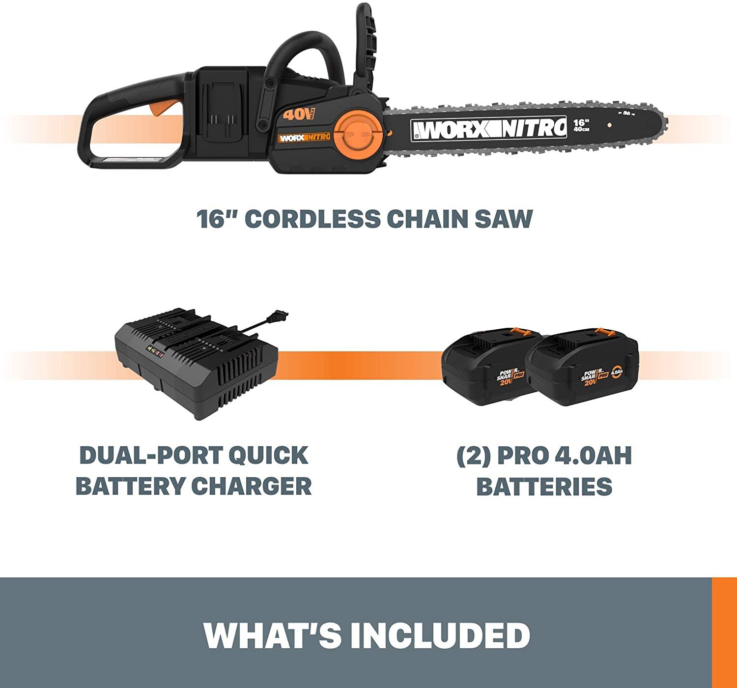 Cordless 16x22 Chainsaw with Brushless Motor Y8798